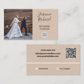 見エレガントてプロフェッショナル!美し結婚い広場 名刺 (正面/裏面)