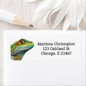 見クールた目Lizard AI Art ラベル (インサイチュ)