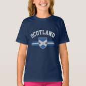 見グランジ擦り切れたるスコットランド国旗のTシャツ Tシャツ (正面)