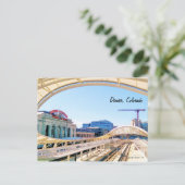 見コンテンポラリーて、ユニオンステーション、クレーンデンバーCO ポストカード (スタンド正面)