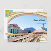 見コンテンポラリーて、ユニオンステーション、クレーンデンバーCO ポストカード (正面/裏面)