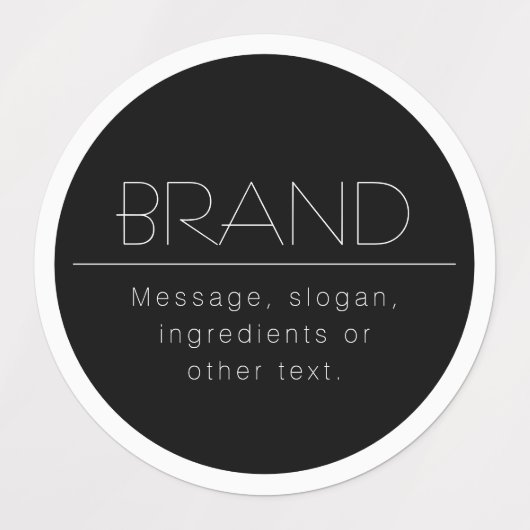 見スタイリッシュた縁どみ ラベル (デザイン2)