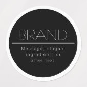 見スタイリッシュた縁どみ ラベル (デザイン1)