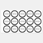 見モダンる |ブラックグレーアドレス防水 ラベル (シート)