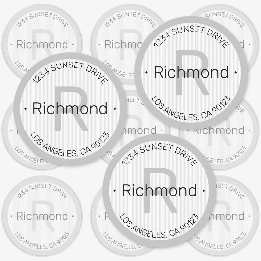 見モダンる |差出人住所またはその他の情報 ラベル