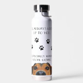 見上げるおもしろい犬 ウォーターボトル (左面)