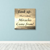 見上げる キャンバスプリント (インサイチュ (ウッドフロア))