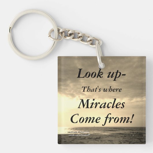 見上げる キーホルダー (正面)