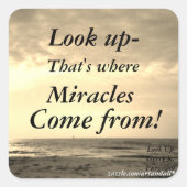 見上げる スクエアシール (正面)