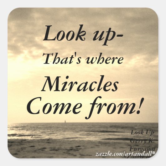 見上げる スクエアシール (正面)