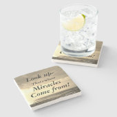 見上げる ストーンコースター (横)