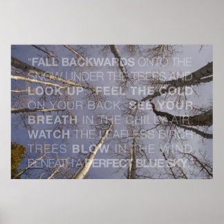 見上げる ポスター