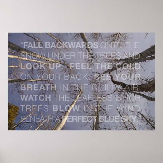 見上げる ポスター (正面)