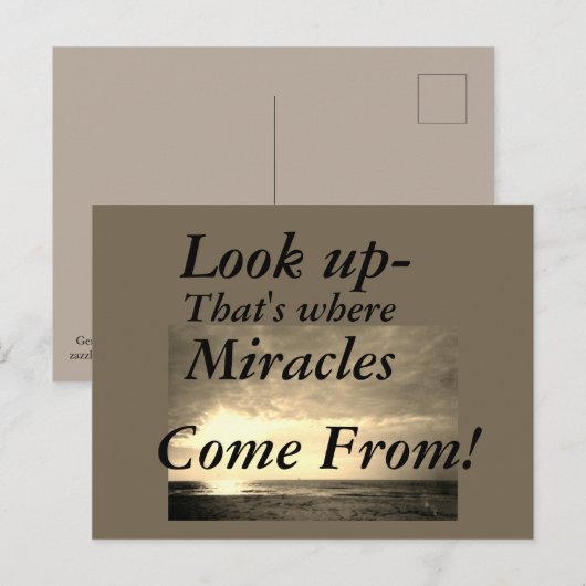 見上げる ポストカード (正面/裏面)