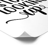 見上げストップていない |アップモダンフィッ前向きト ポスター (角)