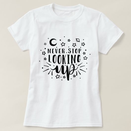 見上げストップない Tシャツ (デザイン正面)