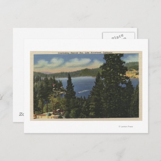 見下ろすエメラルド湾 ポストカード (正面/裏面)