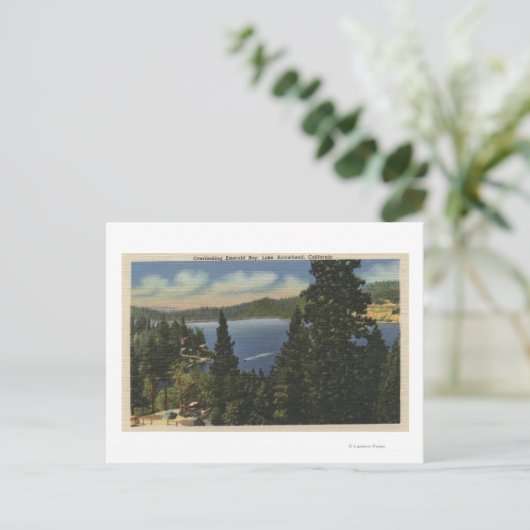 見下ろすエメラルド湾 ポストカード (スタンド正面)