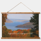 見下ろすキンズア湖素朴風光明媚な装飾 吊り下げ型タペストリー (正面)