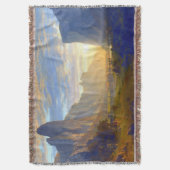 見下ろすヨセミテバレーアルバートビエルシュタット1865 スローブランケット (正面縦)