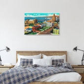 見下ろす海通り,講堂を表示 キャンバスプリント (インサイチュ (寝室))