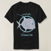 見下ろす魚 Tシャツ (デザイン正面)