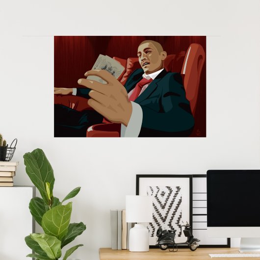 見下ろす ポスター (ホームオフィス)