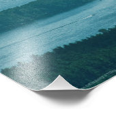 見下ろすWinnipesaukee フォトプリント (角)