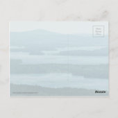 見下ろすWinnipesaukee ポストカード (裏面)