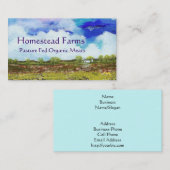見事で抽象的な景色の芸術の農場の納屋の家 名刺 (正面/裏面)