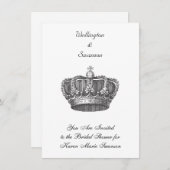 見事なオールドワールドクラウン 招待状 (正面/裏面)