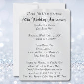 見事なカスタマイズされた60周年ダイヤモンド招待状 招待状