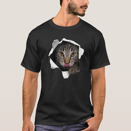 見事なトラ猫ボロ布猫子猫1 Tシャツ (正面)