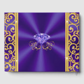 見事なパーソナライズされた記念日のゲストブック ゲストブック (裏面)