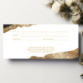 見事なブラックとゴールドのグリッター ギフト証明書