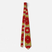 見事なマリーゴールドのメンズタイ ネクタイ (裏面)