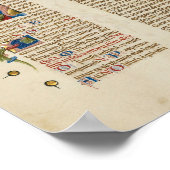 見事なライトアップされた原稿 ポスター (角)