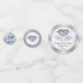 見事な両面パーソナライズダイヤモンドコンフェッティ大量 コンフェッティ (正面)