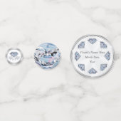 見事な両面パーソナライズダイヤモンドコンフェッティ大量 コンフェッティ (裏面)