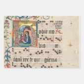 見事な中世の光の写本 ラッピングペーパーシート (正面2)