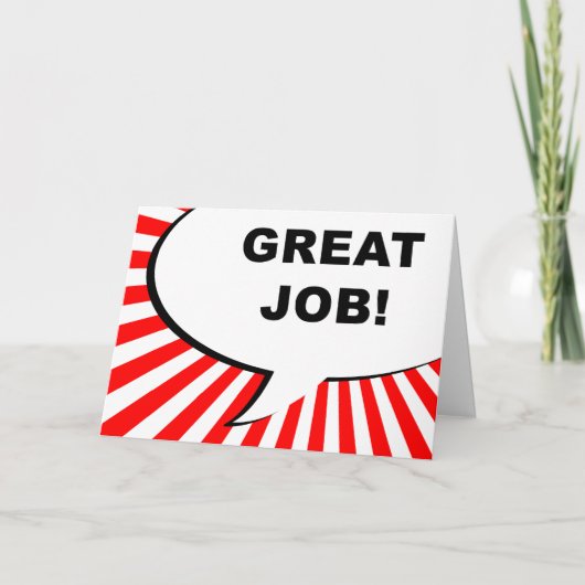 見事な仕事だよ コミックバブル カード (正面)