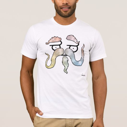 見事な口ひげ Tシャツ (正面)