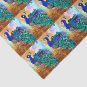 見事な孔雀アルコールインク 薄葉紙 (詳細)