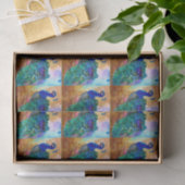 見事な孔雀アルコールインク 薄葉紙 (ギフト)