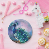 見事な孔雀II ペーパープレート (パーティー)