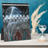 見事な抽象アートプリント フォトプラーク (側面)