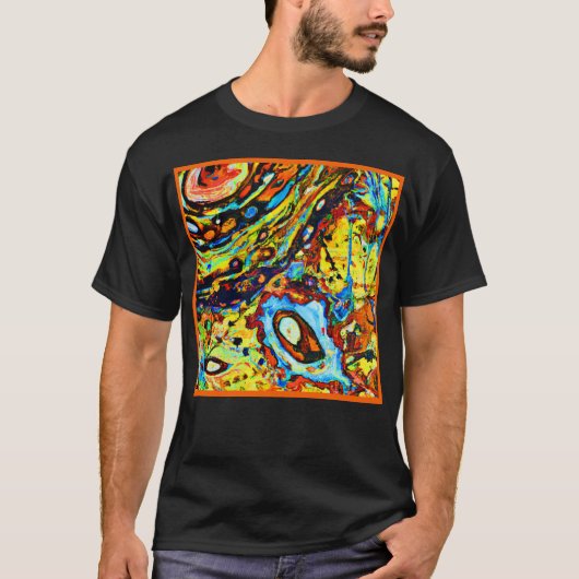 見事な抽象パターン Tシャツ (正面)