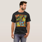 見事な抽象パターン Tシャツ (正面フル)