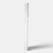 見事な白のメタリック手書きモノグラム Case-Mate iPhoneケース (裏面 / 右)