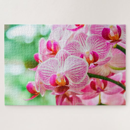 見事な紫色の花 ジグソーパズル (横)